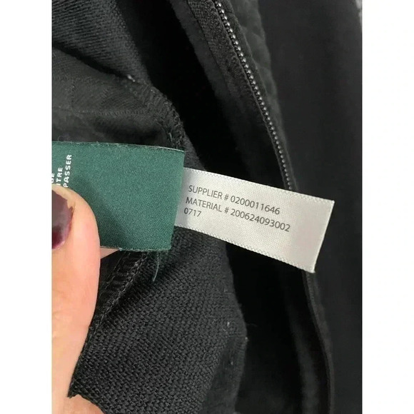 Lauren Ralph Lauren Womens Quilted Black Zip Up Blazer Top LARGE Collared - Picture 7 of 11